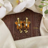 Vriksham Lotus Maharashtrian Style Press Bugadi-Orange-Pearl-J2717